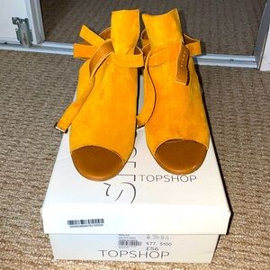 Yellow/orange color booties